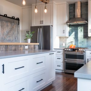 Badger interior kitchen and barn door view-2442 Badger interior kitchen and barn door view-2442